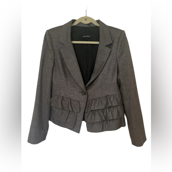 Nanette Lepore Ruffle Blazer Sz 8 - Picture 1 of 2